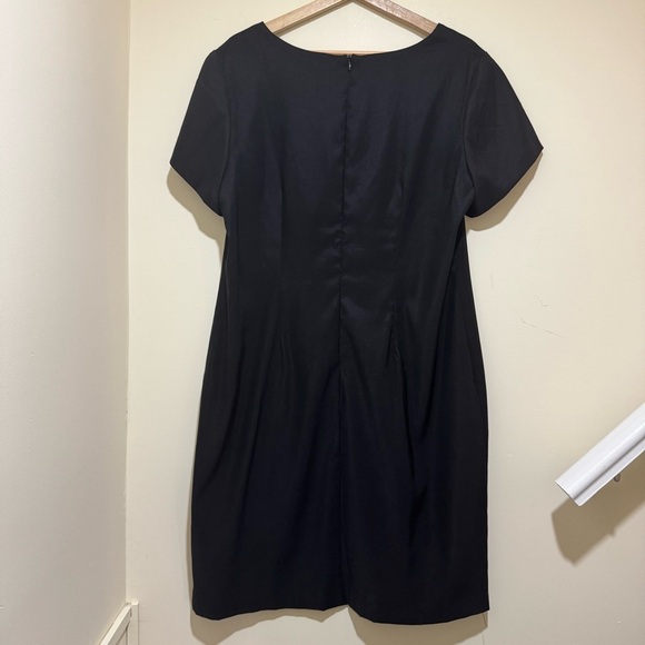 Women’s DressBarn Formal Black Nude Detail Lace Tight Short Sleeve Dress Size 16 - Picture 11 of 16